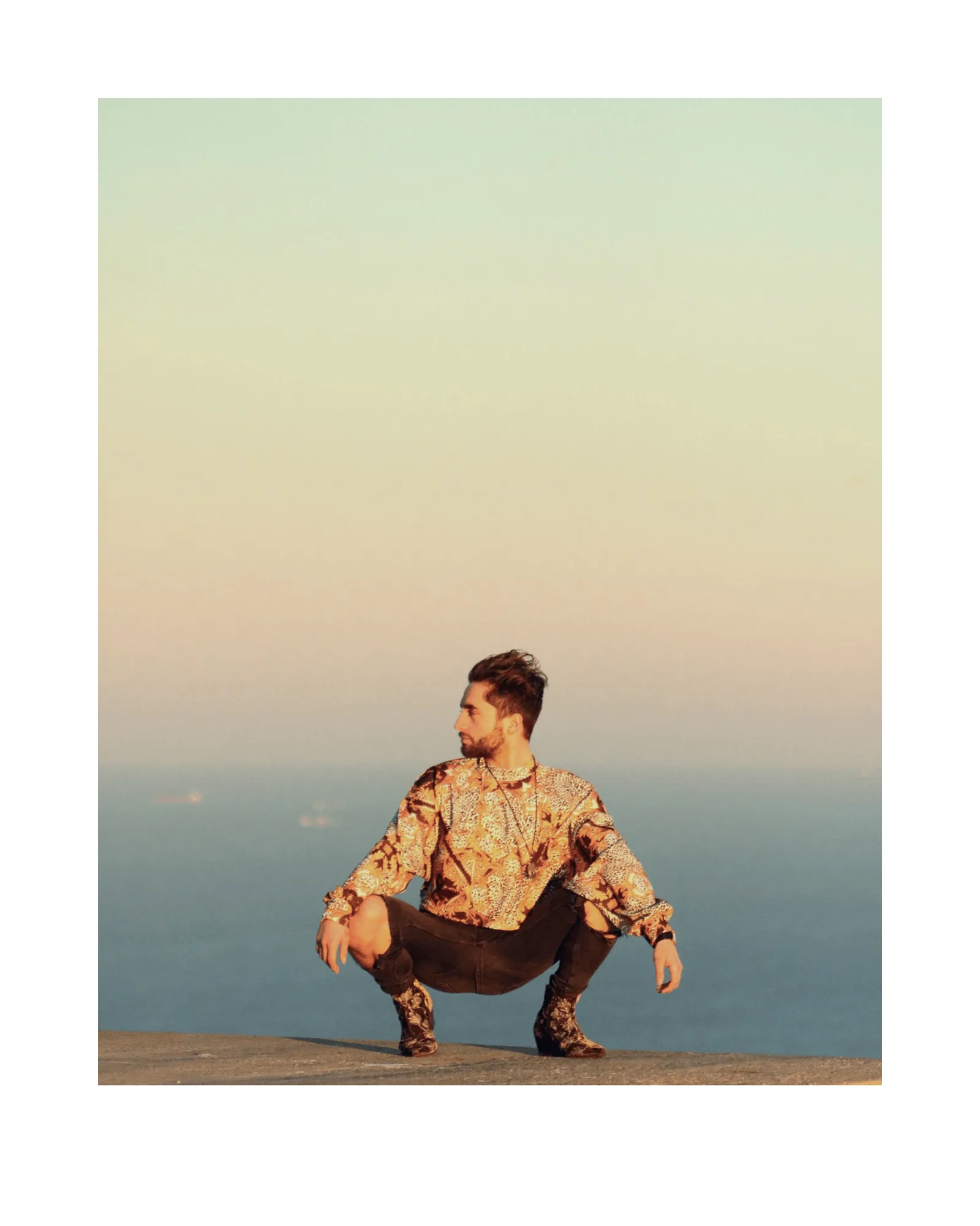 Creator overlooking the horizon